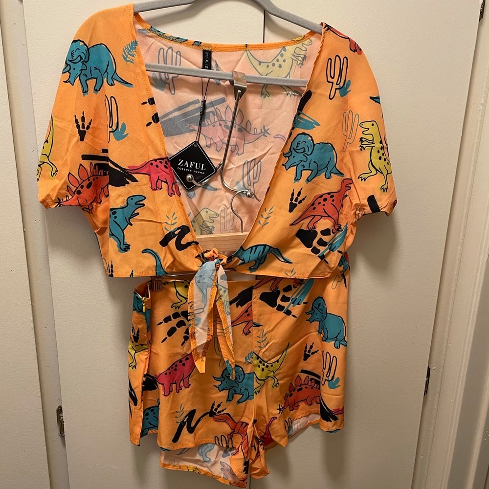 Crop top and shorts set